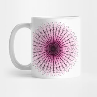 Pink Gradient Flower Mug